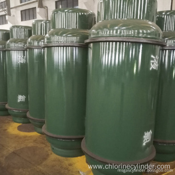 Different sizes empty liquid chlorine cylinders